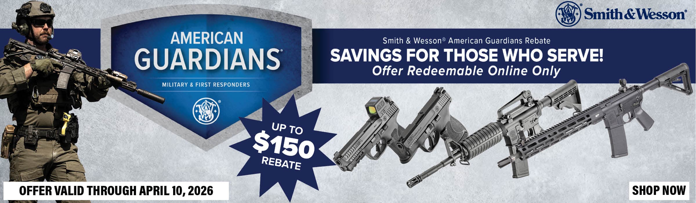 Smith and Wesson American Guardians Rebate